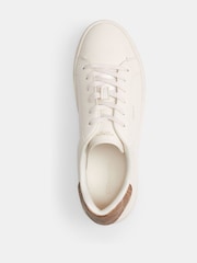 COACH White High Line Leather Sneakers - Image 6 of 7