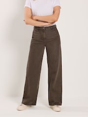 Long Tall Sally Brown Wide Leg Jeans - Image 2 of 5