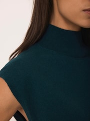 Mint Velvet Green Wool Blend Sleeveless Knit Top - Image 4 of 7