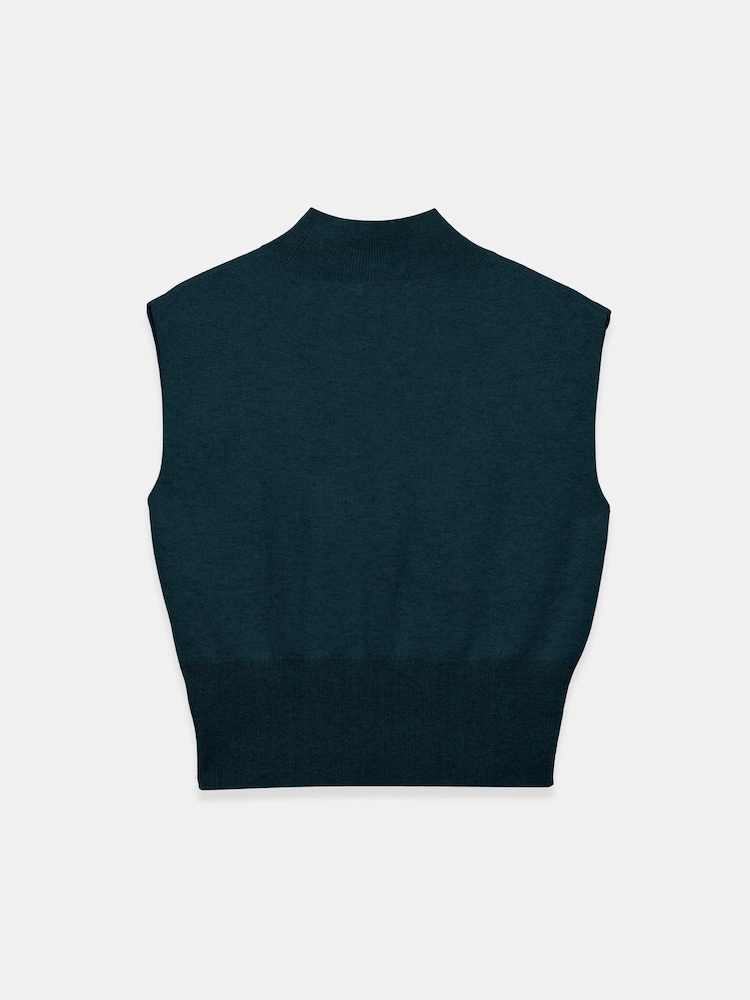 Mint Velvet Green Wool Blend Sleeveless Knit Top - Image 7 of 7