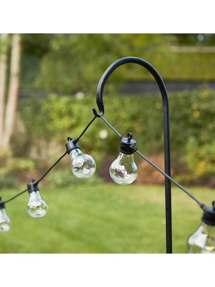 Lights4fun Black 1.6m Shepherds Hook Festoon Pole - Image 3 of 3 Lights4fun Black 1.6m Shepherds Hook Festoon Pole - Image 3 of 3