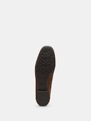 COACH Brown Sculpted C Suede Loafers - Image 3 of 5