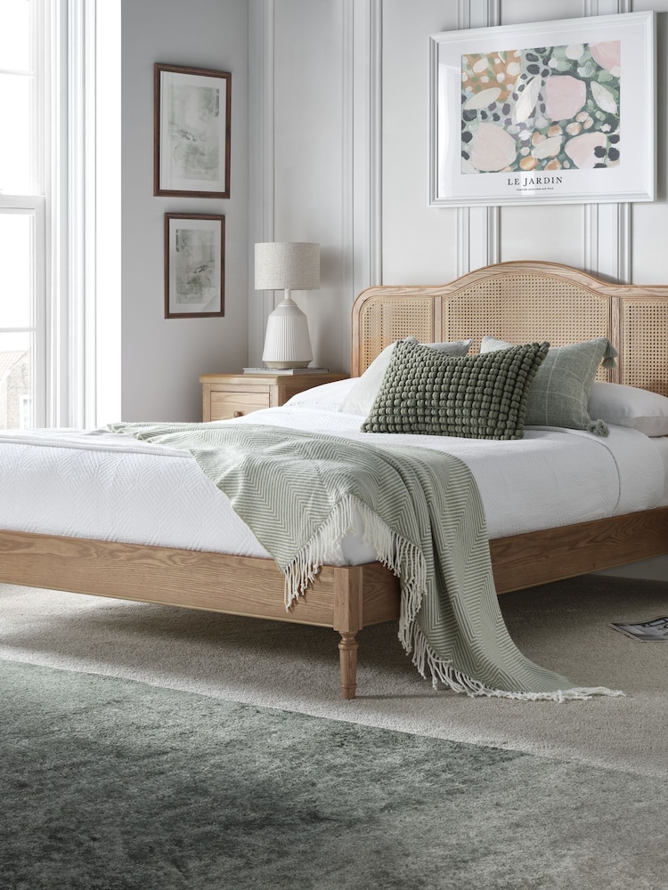 Time 4 Sleep Oak Signature French Rattan Bed Frame - Image 2 of 4