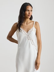 Lauren Ralph Lauren Cream Lace Chemise - Image 4 of 5