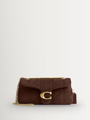 COACH Brown Soft Quilted Suede Tabby 26 Shoulder Bag - Image 1 of 8
