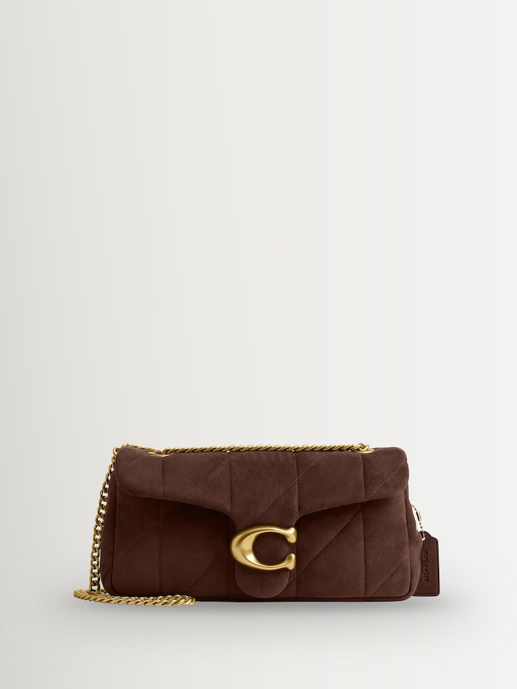 COACH Brown Soft Quilted Suede Tabby 26 Shoulder Bag - Image 1 of 8