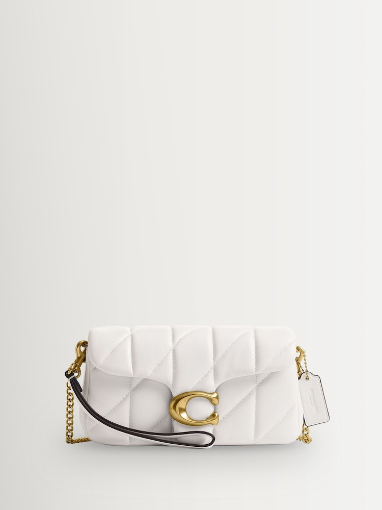 COACH Chalk Quilted Leather Tabby 19 Chain Cross-Body Bag - Image 1 of 9