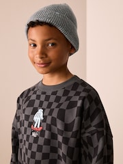 Grey Knitted Beanie Hat (1-16yrs) - Image 2 of 5