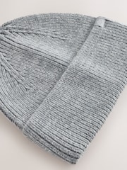 Grey Knitted Beanie Hat (1-16yrs) - Image 4 of 5