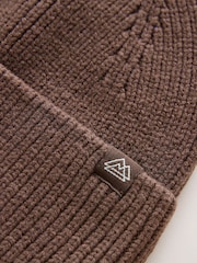 Chocolate Brown Knitted Beanie Hat (1-16yrs) - Image 2 of 3