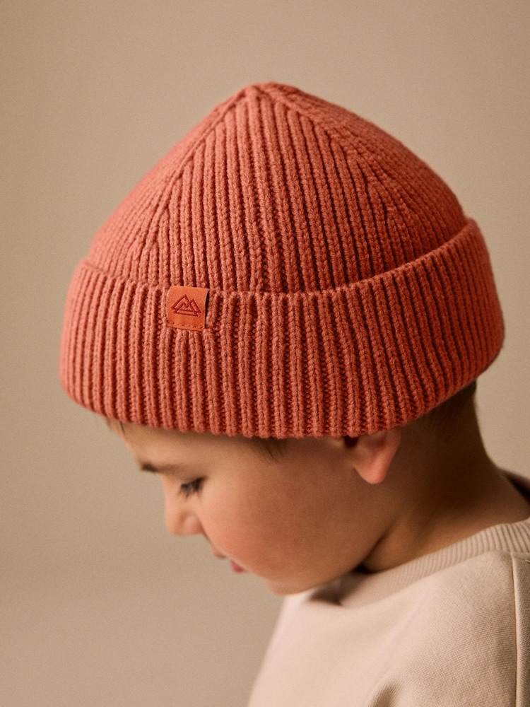Pumpkin Orange Knitted Beanie Hat (1-16yrs) - Image 1 of 6