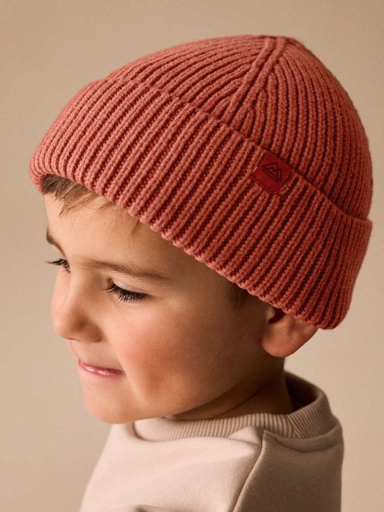 Pumpkin Orange Knitted Beanie Hat (1-16yrs) - Image 2 of 6