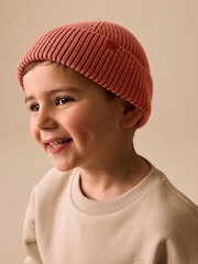 Pumpkin Orange Knitted Beanie Hat (1-16yrs) - Image 3 of 6