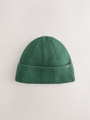 Bottle Green Knitted Beanie Hat (1-16yrs) - Image 1 of 3
