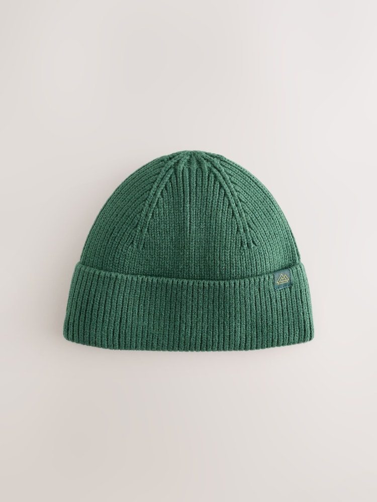 Bottle Green Knitted Beanie Hat (1-16yrs) - Image 1 of 3