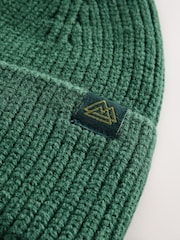 Bottle Green Knitted Beanie Hat (1-16yrs) - Image 2 of 3