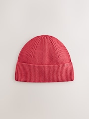 Red Knitted Beanie Hat (1-16yrs) - Image 3 of 5