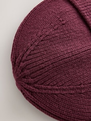 Plum Purple Stag Embroidered Knitted  Beanie Hat (1-16yrs) - Image 3 of 3