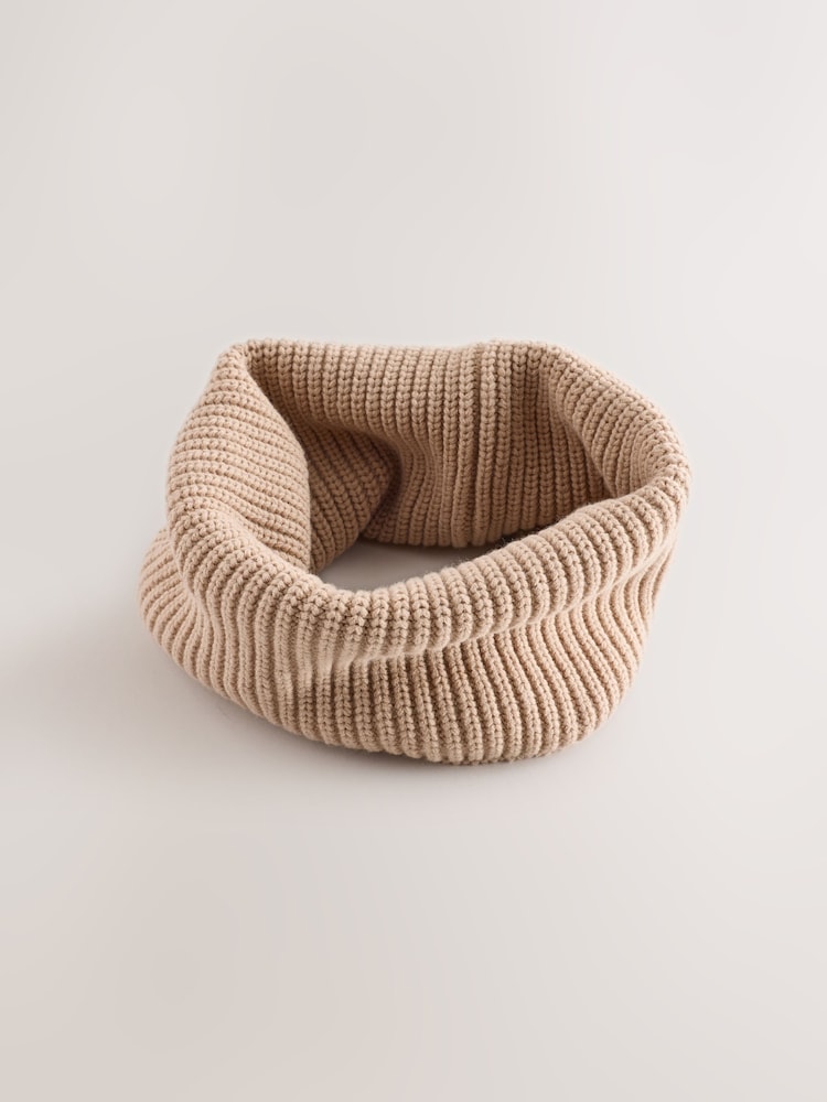 Stone Ribbed Knitted Snood (1-16yrs) - Image 1 of 4