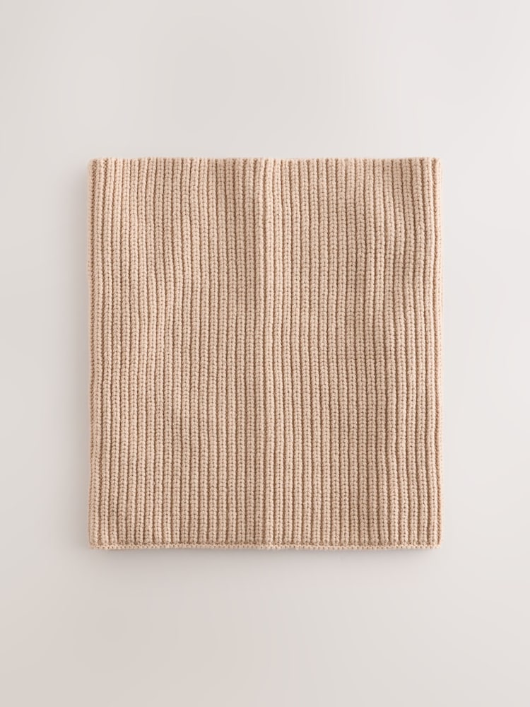 Stone Ribbed Knitted Snood (1-16yrs) - Image 2 of 4