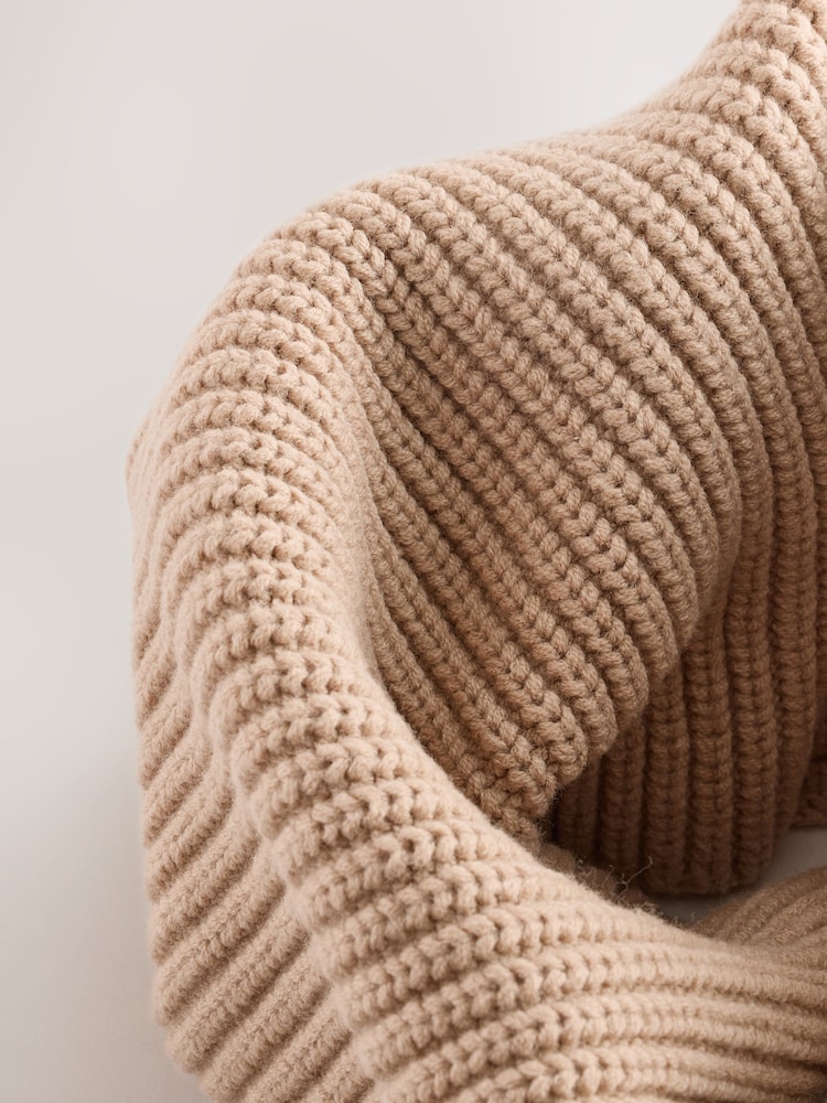 Stone Ribbed Knitted Snood (1-16yrs) - Image 4 of 4