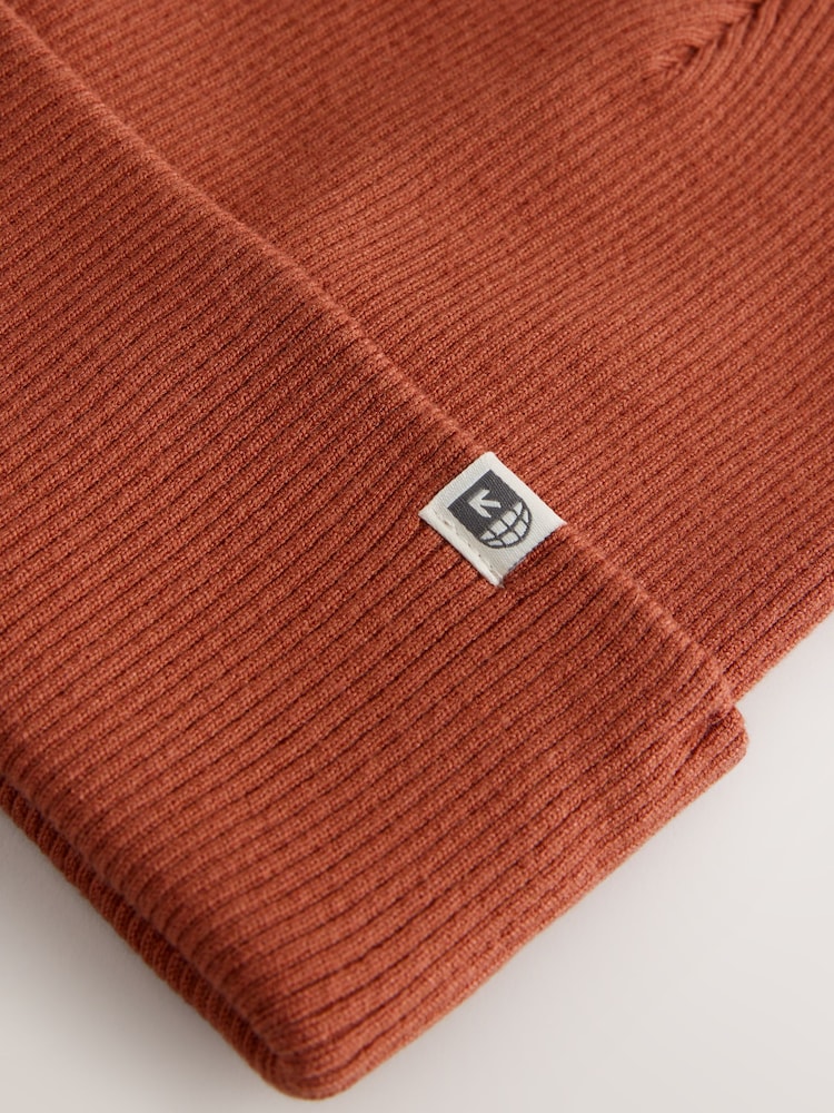 Rūdžių ruda - Kepurė su beanie logotipu (1-16yrs) - 5 paveikslėlis iš 5