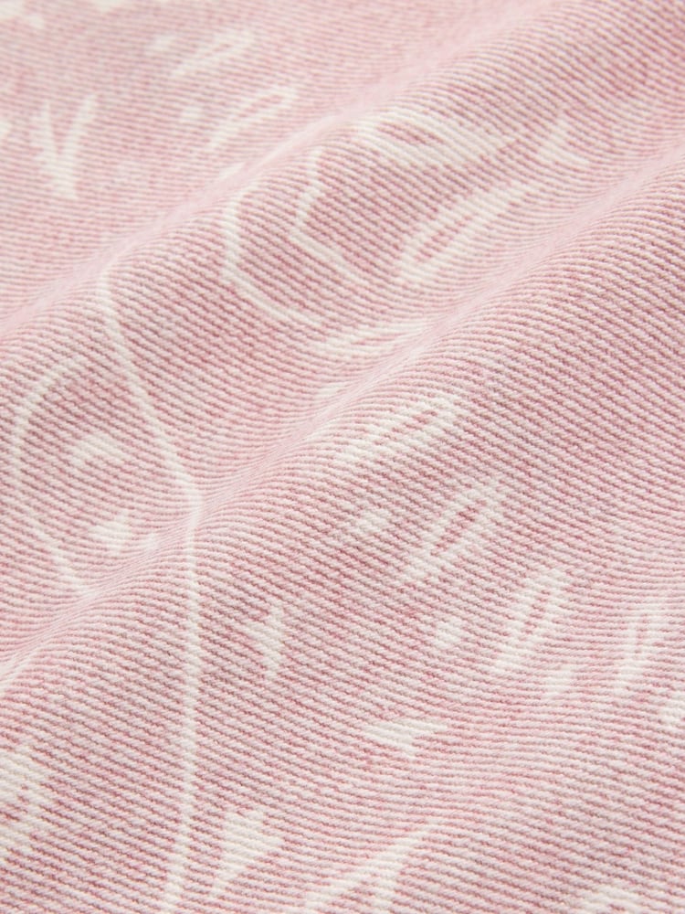 Pink Bandana Print Double Pocket Barrel Denim Jort Shorts - Image 8 of 8 Pink Bandana Print Double Pocket Barrel Denim Jort Shorts - Image 8 of 8
