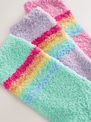 Little Bird by Jools Oliver Multi Stripe Pastel Cosy Ankle Socks 3 Pack - Image 5 of 6