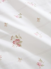 Bianca Cream Vintage Rosebud Lace Cotton Duvet Cover Set - Image 6 of 6