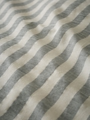 Pineapple Elephant Grey Cotton Rich Woven Stripe Duvet Cover Set - Image 5 of 5