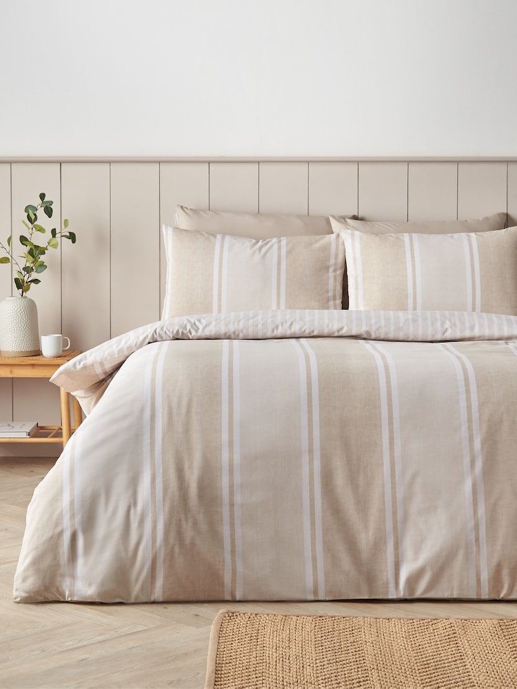 Σετ παπλωματοθήκης με Ριγέ και ζώνη Catherine Lansfield, διπλής όψης - Εικόνα 2 από 5