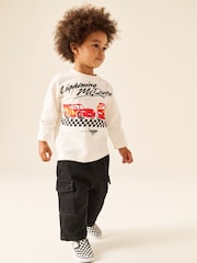 Ecru - T-Shirt na long sleeve ng Mga Kotse (9mths-8yrs) - Larawan 2 ng 3