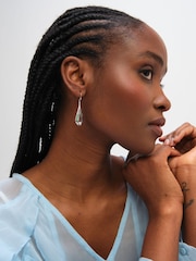 Simply Silver 925 Sterling Silver Abalone Fishhook Earrings - Image 1 of 2