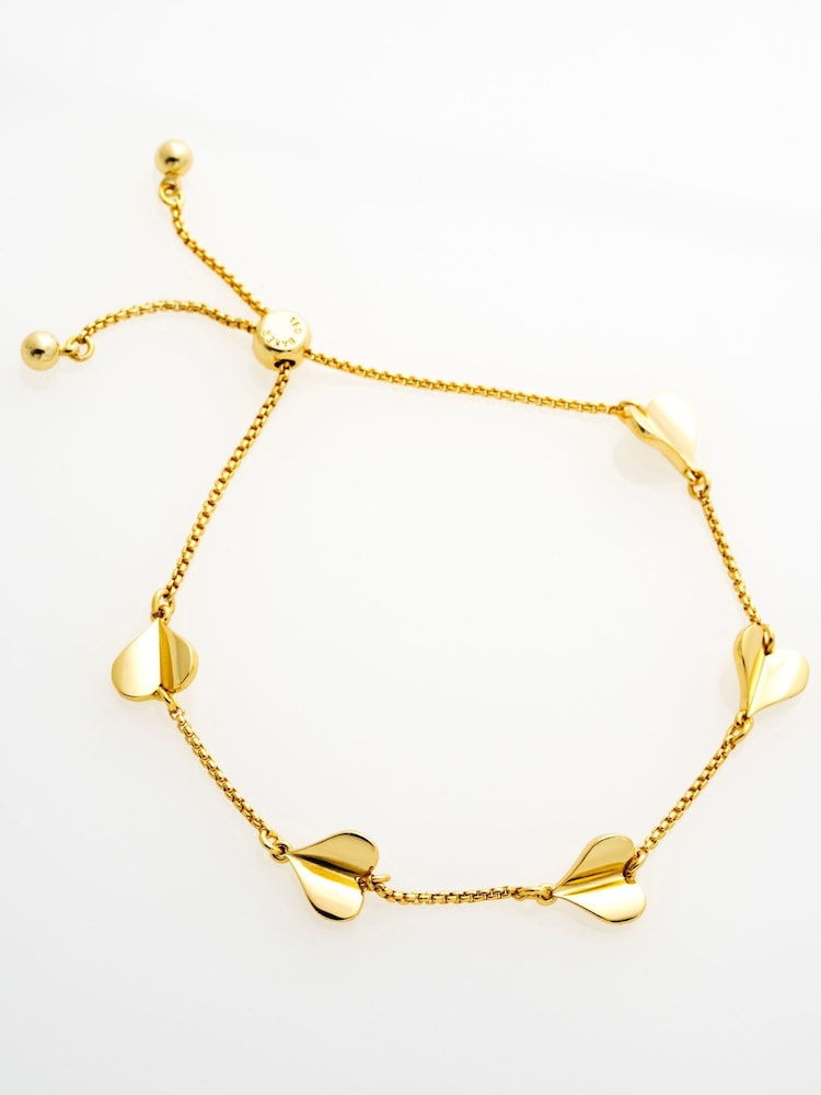 ゴールド - Ted Baker Tone HEDRA Flutter Heart Adjustable Bracelet - 画像 2 / 4