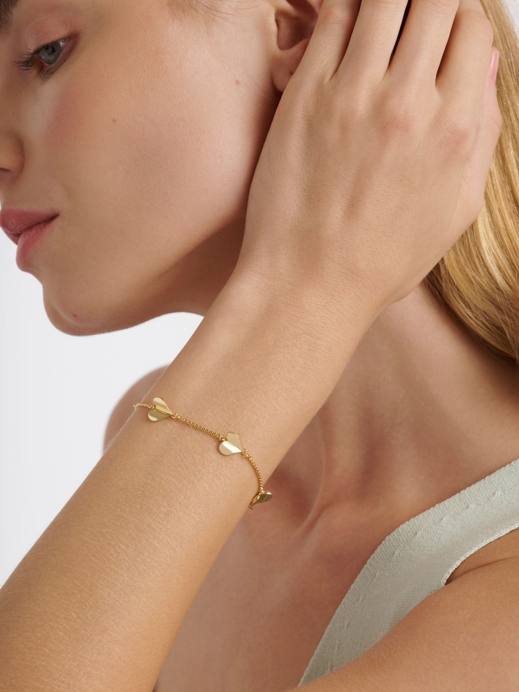 ゴールド - Ted Baker Tone HEDRA Flutter Heart Adjustable Bracelet - 画像 4 / 4