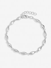 Inicio Sterling Silver Plated Polished Wave Bracelet Gift Pouch - Image 1 of 1