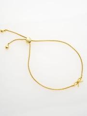 Ted Baker Gold Tone/Plain Metal BRIDGET Mini Bow Adjustable Bracelet - Image 2 of 5