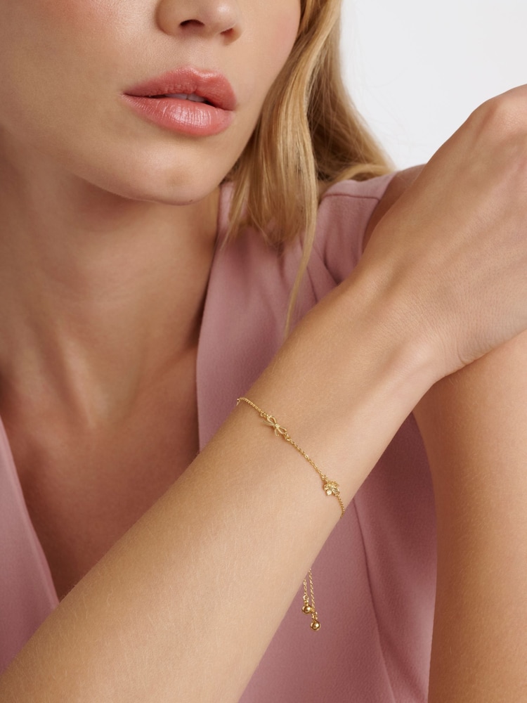 Ted Baker Gold Tone ILONA Mini Icons Adjustable Bracelet - Image 4 of 4