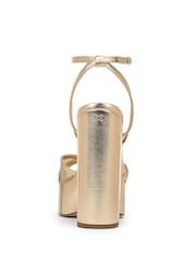 Sam Edelman Sandy Regular Fit Strappy Gold Sandals - Image 5 of 7