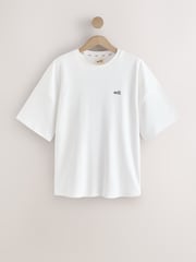 self. White Oversized Short Sleeve T-Shirt - Image 1 of 3