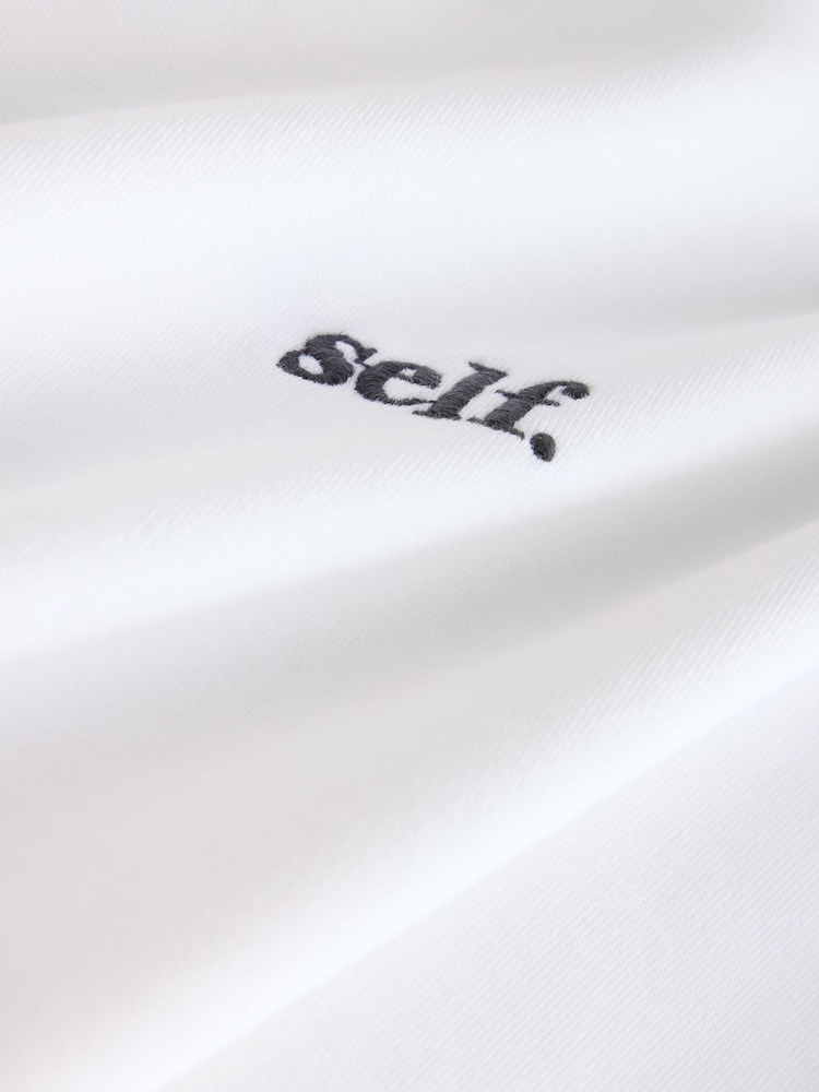 self. White Oversized Short Sleeve T-Shirt - Image 3 of 3