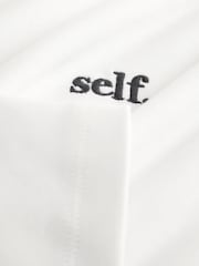 self. White Oversized Long Sleeve Top - Image 3 of 3