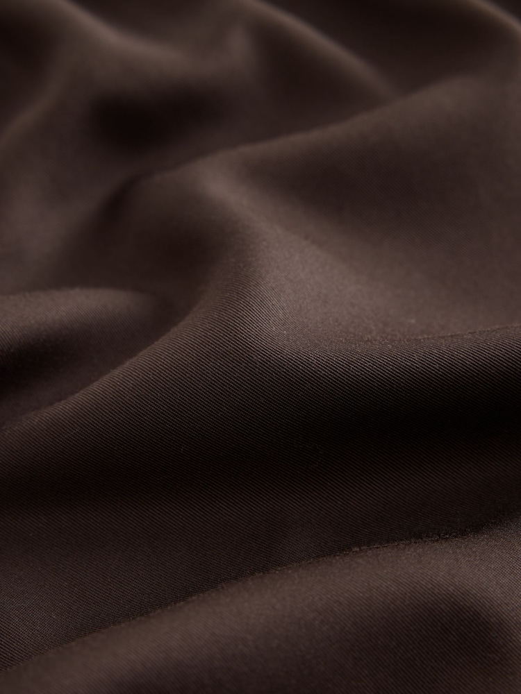 self. Chocolate Brown Side Stripe Shorts - Image 9 of 9