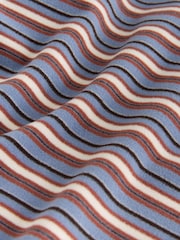 self. Blue Stripe Thermal V-Neck Long Sleeve T-Shirt - Image 7 of 8