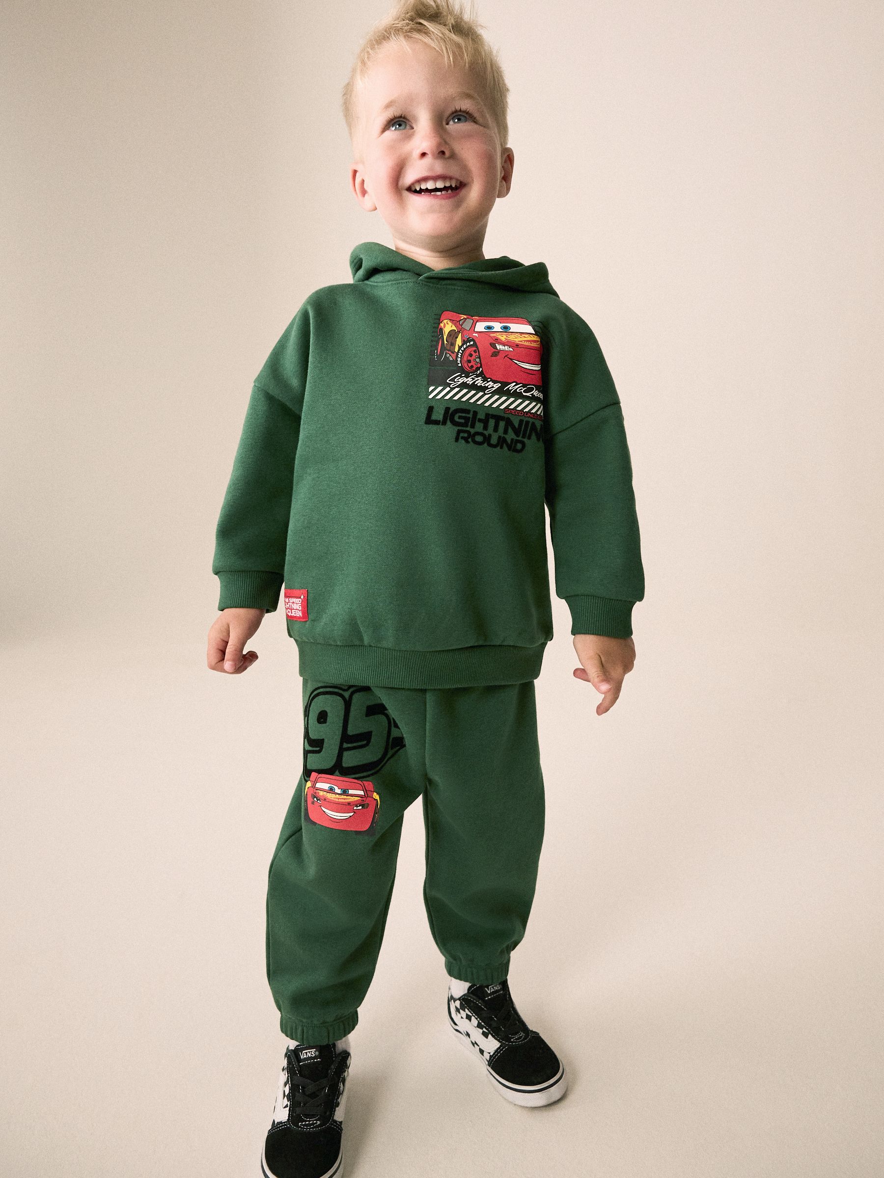 Next：日本 グリーン - Cars Hoodie and Joggers Set (6mths-8yrs