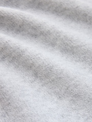 self. Grey Knitted Wide Leg Joggers - Image 7 of 8