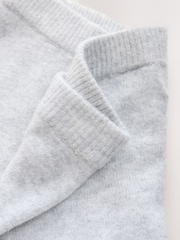 self. Grey Knitted Wide Leg Joggers - Image 8 of 8