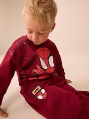 紅色 - Spidey Crew Neck Sweat and Jogger Set (9mths-8yrs) - 圖片 2/4