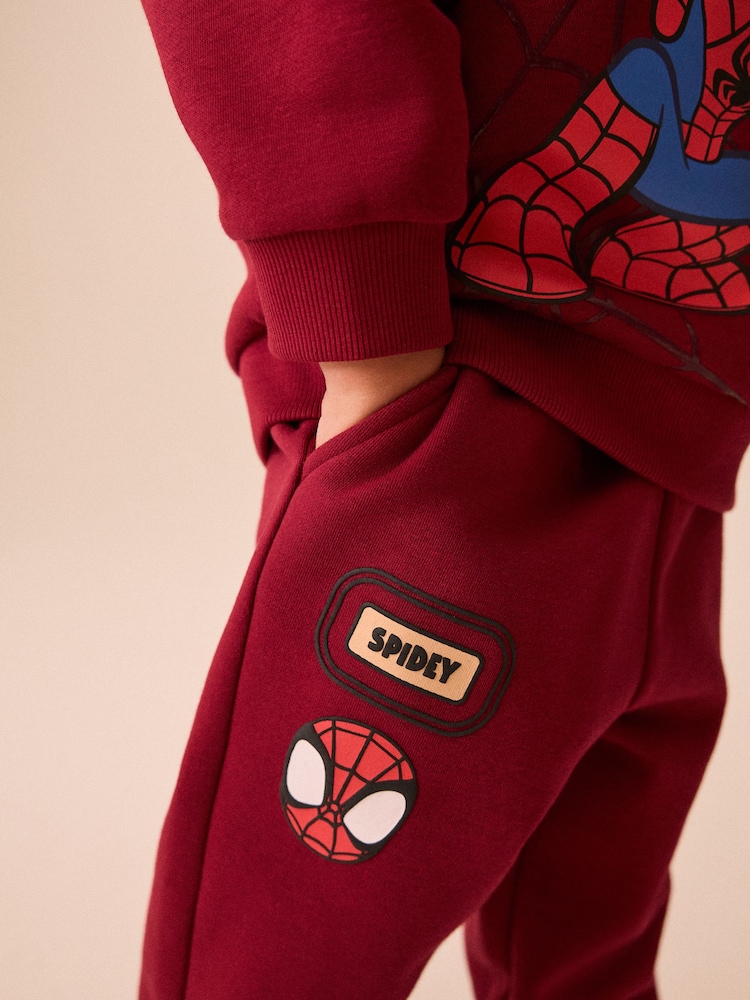 紅色 - Spidey Crew Neck Sweat and Jogger Set (9mths-8yrs) - 圖片 4/4