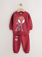Red Spidey Crew Neck Sweat and Jogger Set (9mths-8yrs) - Image 5 of 9